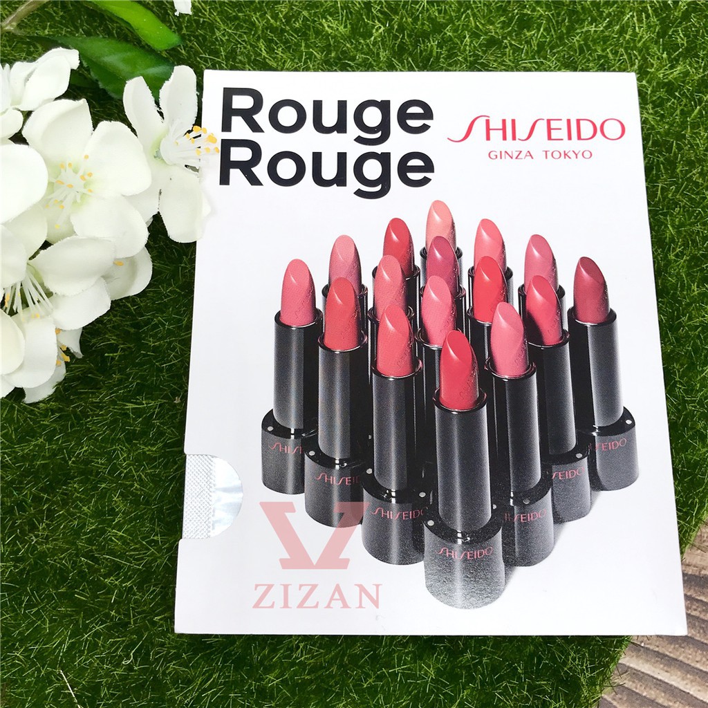 Shiseido Set Sample Son Rouge Rouge (4 màu) 0,72g - Xách Tay Chính Hãng