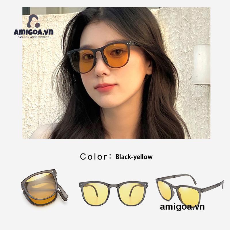 ✨✨Kính râm nam và nữ Gọng gấp ngày và đêm Chống tia cực tím Tròng kính phân cực