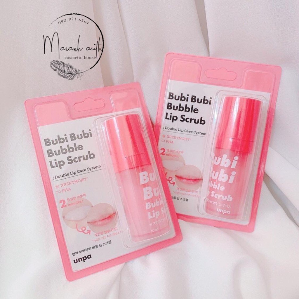 Tẩy Tế Bào Chết Môi Bubi Bubi Bubble Lip Scrub Hàn Quốc Dạng Sủi Bọt