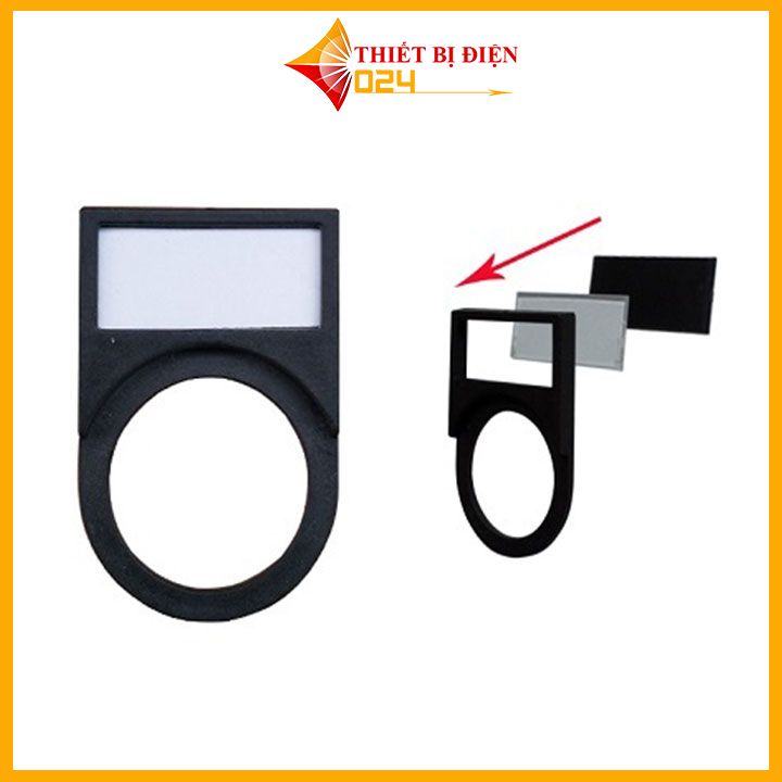 Tem nhãn mica phi 22mm và 25mm ghi tên, kí hiệu thiết bị điện trên tủ điện giúp nhận diện dễ dàng hơn