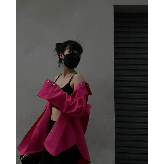 SƠ MI OVERSIZE TRƠN 🖤💙❤️