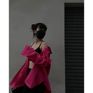 Sơ mi oversize trơn 🖤💙❤️