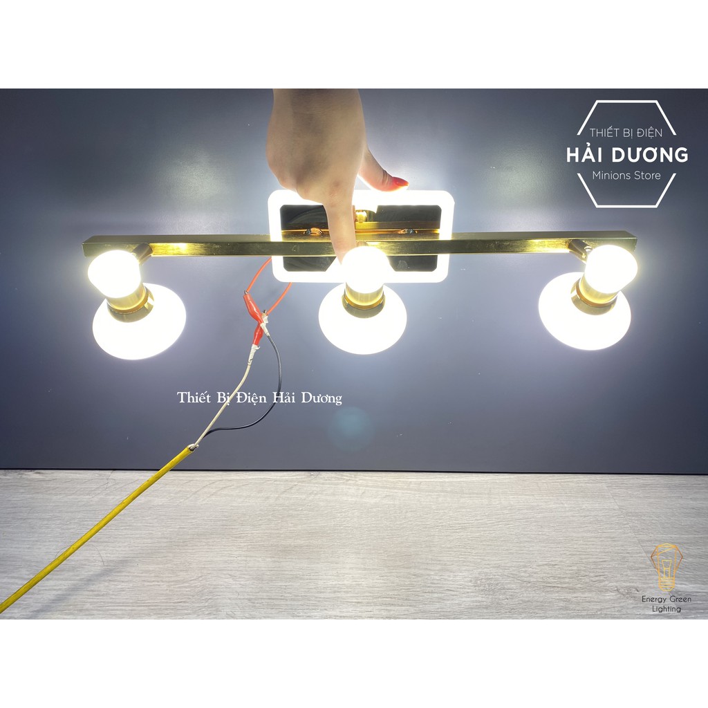 Đèn soi tranh - Đèn rọi gương Led 3 Đèn chiếu sáng 7475-3 - Điều chỉnh góc chiếu - 3 Chế độ ánh sáng