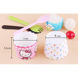 Cốc cupcake cứng 7cm ( 50 cốc) M01