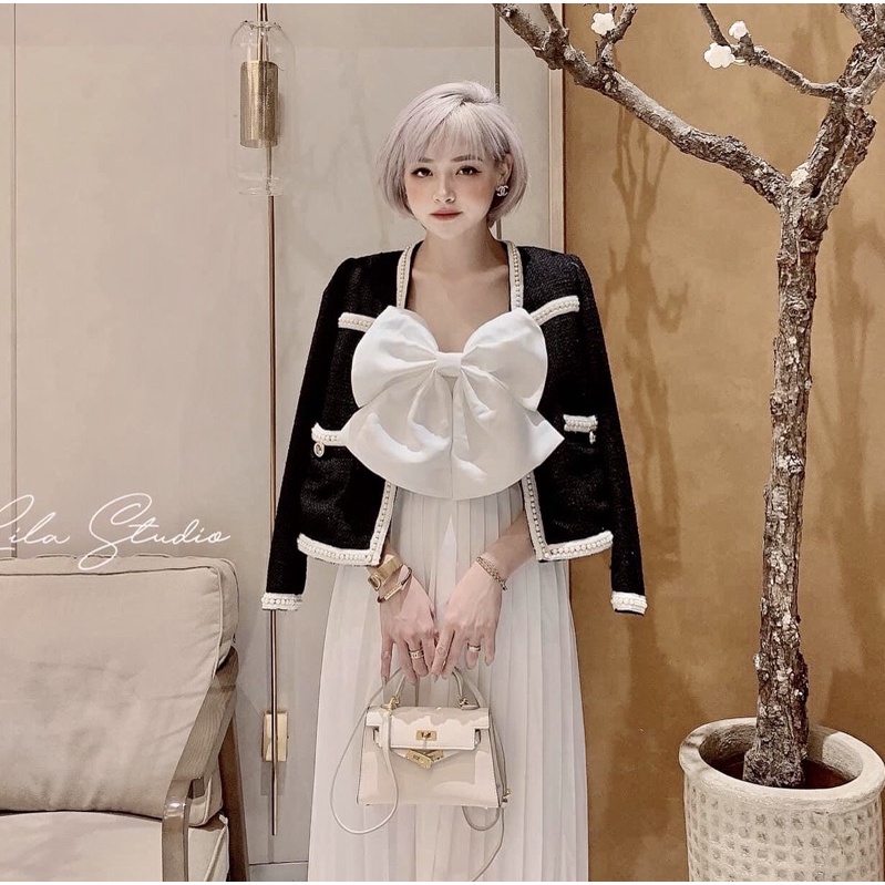 Áo Dạ Tweed Viền Ngọc Thời Trang Hàng Đẹp 2 Lớp⚡️Ảnh Thật | BigBuy360 - bigbuy360.vn