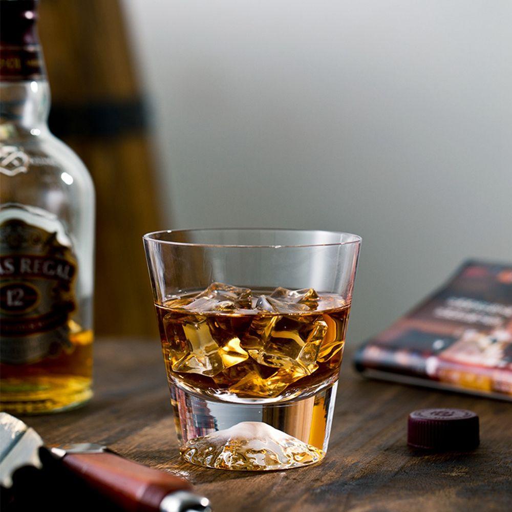 Ly Thủy Tinh Uống Rượu Whiskey Trong Suốt Phong Cách Vintage