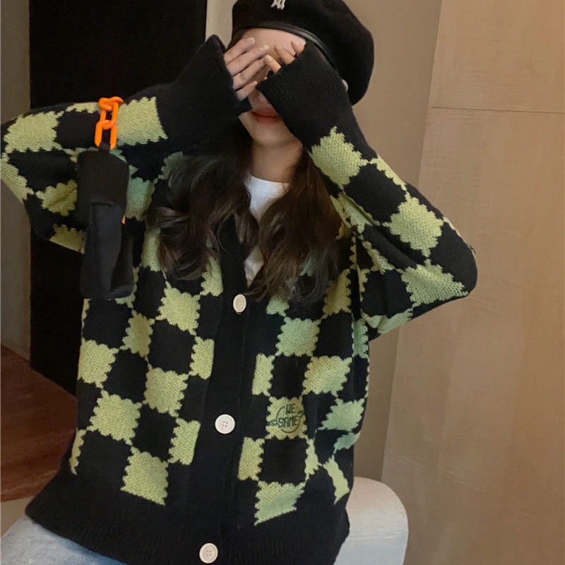 Áo Khoác Cardigan Dệt Kim Thời Trang Thu Đông Phong Cách Mới Dành Cho Nữ 2022