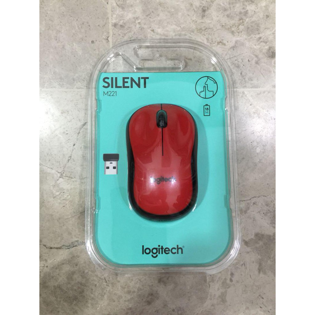 Chuột Logitech M221 Không dây Wireless Silent Plus - Bảo hành 3 năm Chính hãng