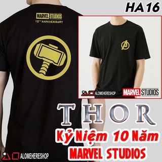 Áo thun t-shirt thor phiên bản kỷ niệm 10 năm marvel studios 2019