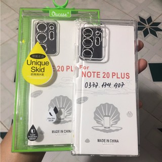 Samsung Note 20 Ultra_Ốp lưng dẻo Ou Case Note 20 Ultra, Note 20 Ultra 5G bảo vệ camera, Cổng sạc ( Trong suốt )