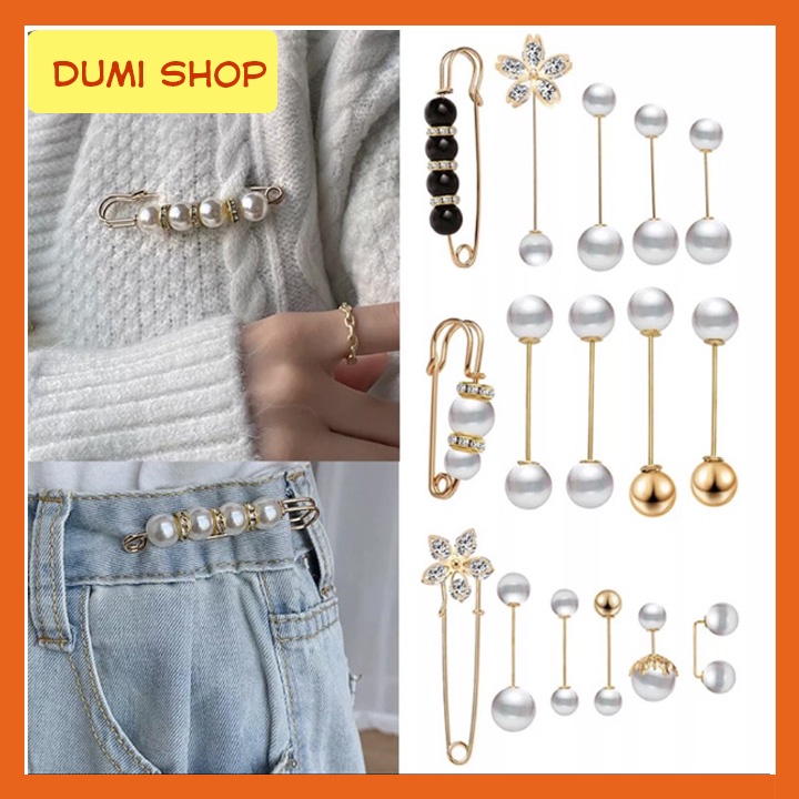 Sét ghim cài quân các bạn không còn lo mua quần về bị rộng eo nưa rôi nhé