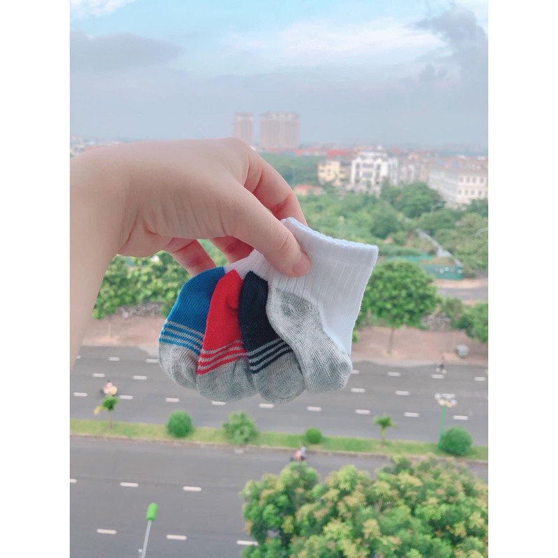 Set 3 đôi tất len Bé Trai  tất mùa đông  tất chống trơn trượt