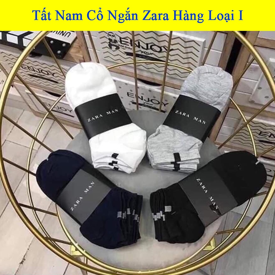 Tất nam cổ ngắn Zara ,Vớ nam cổ ngắn ,Hàng loại I thấm hút mồ hôi cực tốt