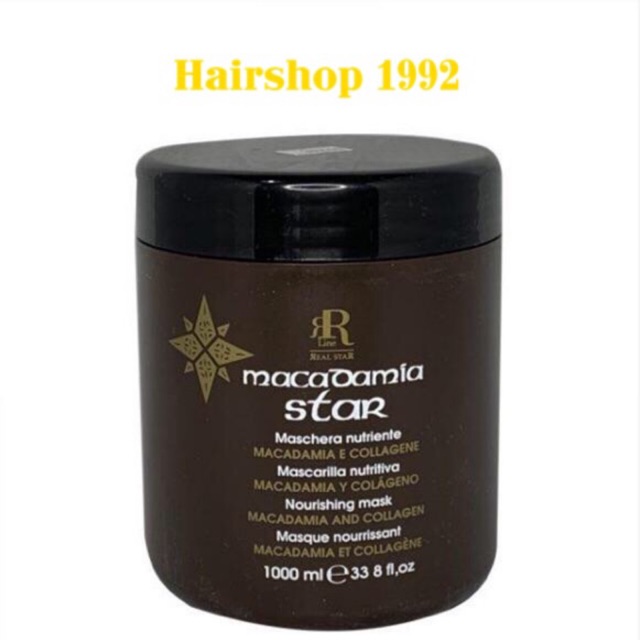 KEM HẤP Ủ TÓC PHỤC HỒI TÓC KHÔ XƠ TÁI TẠO TÓC CHẺ NGỌN MACADAMIA STAR 1000ML | BigBuy360 - bigbuy360.vn