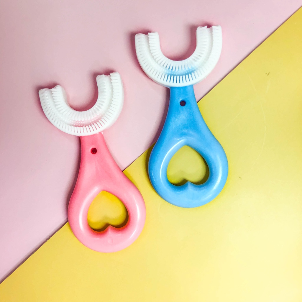 Bàn chải chữ U cho bé 2- 9 tuổi - Bàn chải đầu chữ U Kity giúp bé vệ sinh răng miệng dễ dàng, hiệu quả