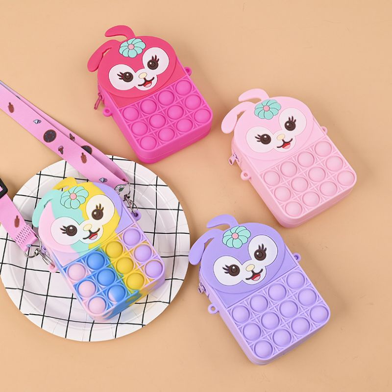Túi pop it cho bé đựng đồ ăn vặt  giải tỏa căng thẳng