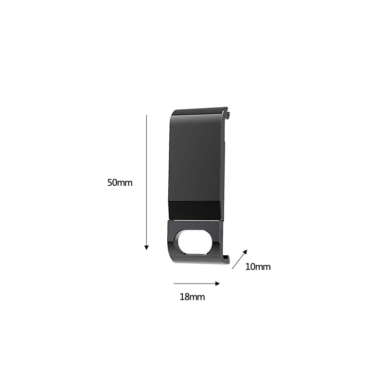 Nắp Đậy Pin Sạc Type-C Bằng Kim Loại Màu Đen Tháo Rời Được Cho GoPro Hero 11 10 9