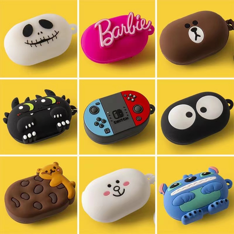 Vỏ Bảo Vệ Hộp Sạc Tai Nghe OPPO Enco Buds Hình Máy Chơi Game Và Khủng Long