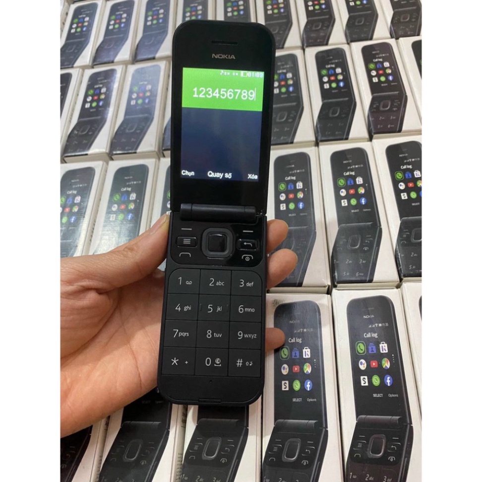 l? hàng nhanh Điện Thoại Nokia 2720 Cổ Năm 2008 Nắp Gập Chính Hãng Mỏng Đẹp