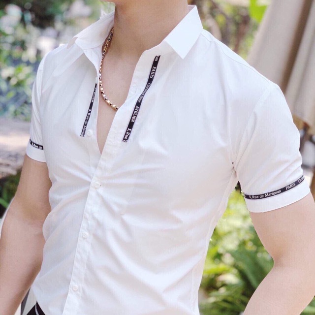 [ Xả Hàng Rẻ Hơn bán buôn ] Sơ mi Nam cộc tay hàn quốc cổ bẻ hàng vải cotton cao cấp ôm dáng ôm body thời trang trẻ