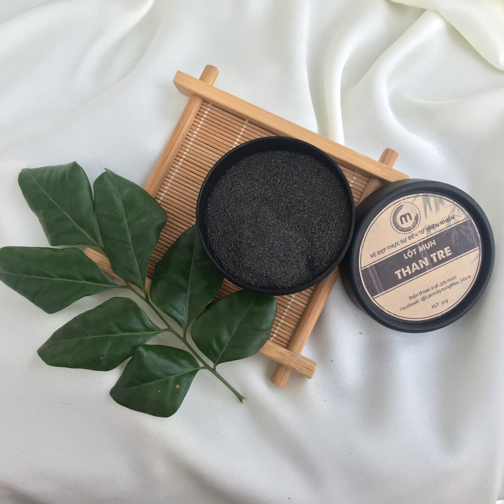 Bột Lột Mụn Than Tre thiên nhiên đắp mặt nạ nguyên chất  (50g) | BigBuy360 - bigbuy360.vn