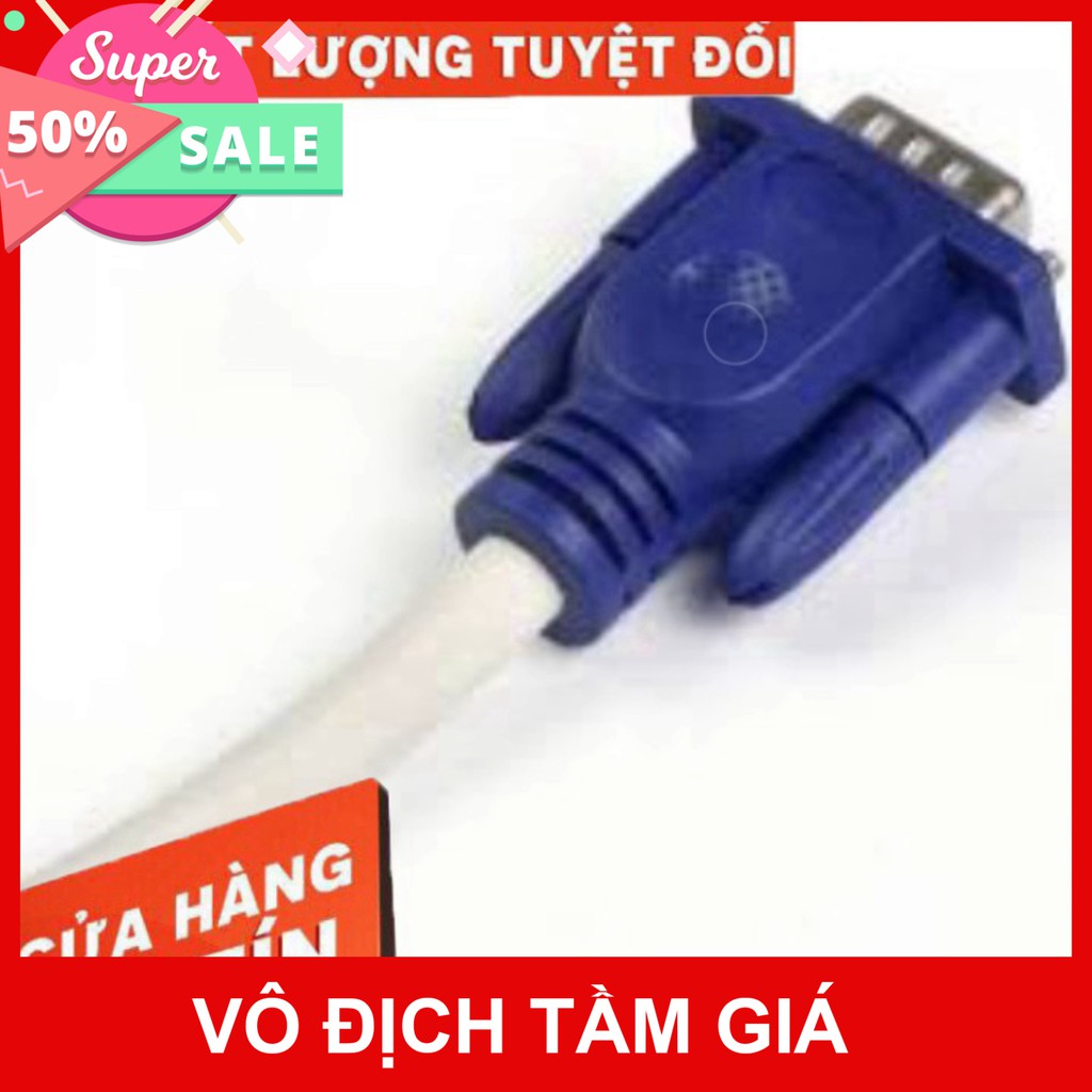 [Giá Sốc] Cáp Vga trắng 15m 20m 25m 30m ARIGATO Đảm Bảo Chất Lượng