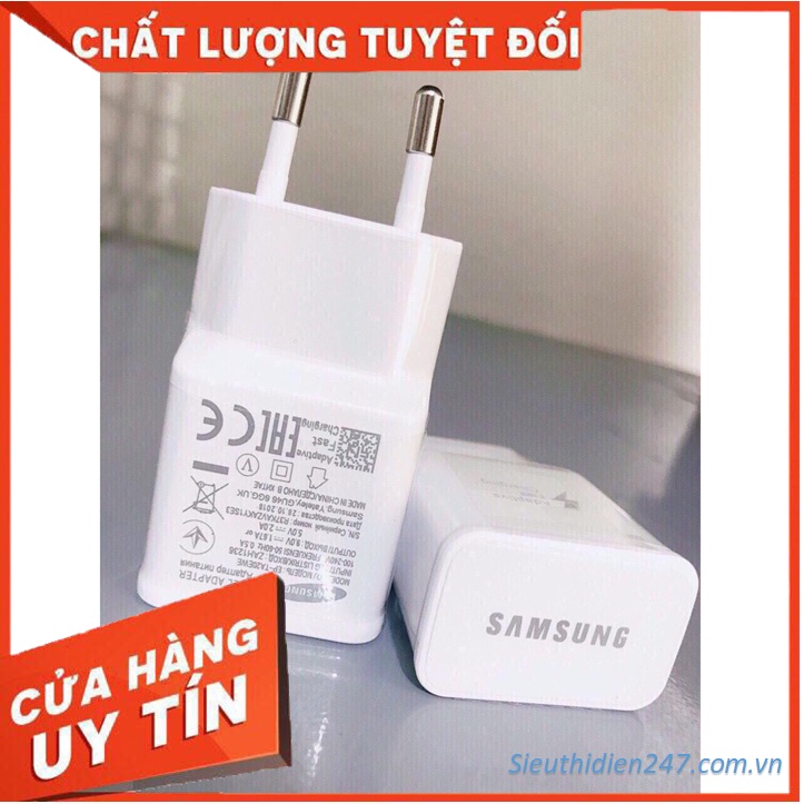 Củ Sạc Samsung 2A Tia Sét và J6 Tia Sét Nguồn 5V Sạc Nhanh 15W Tốc Đô Cao