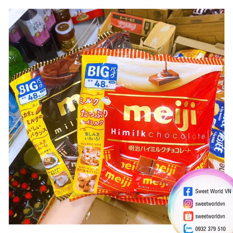 Socola sữa Meiji (268g) - Nhật Bản