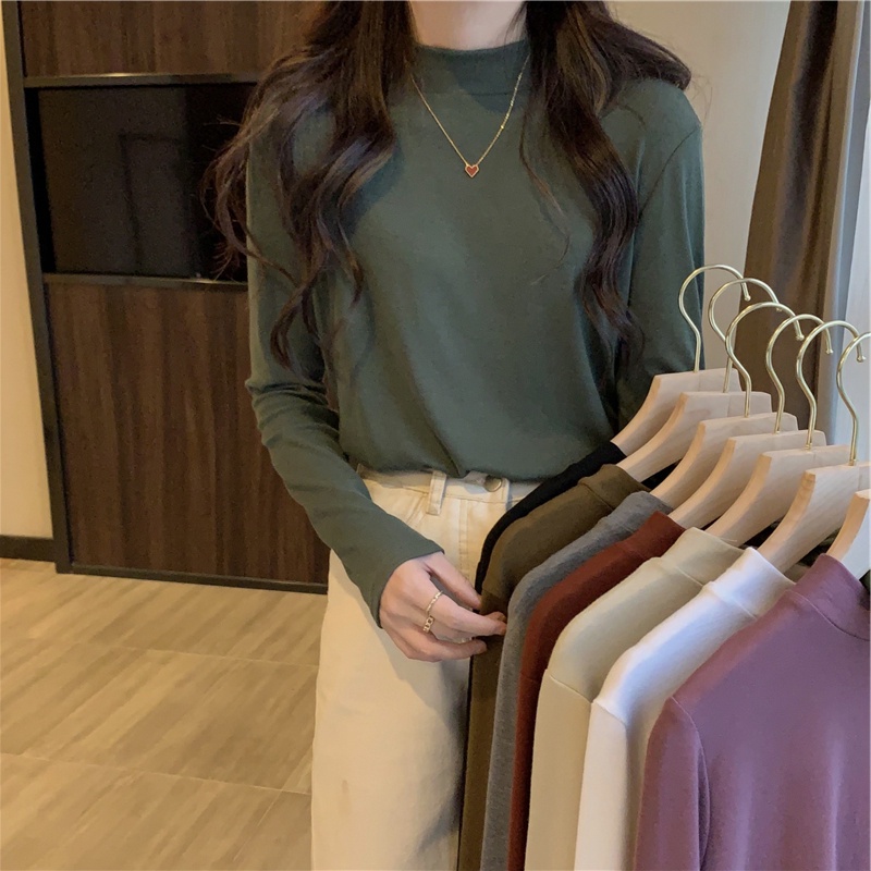 NRVP Áo Thun Nữ Dài Tay Dáng Rộng Thời Trang Hàn Quốc