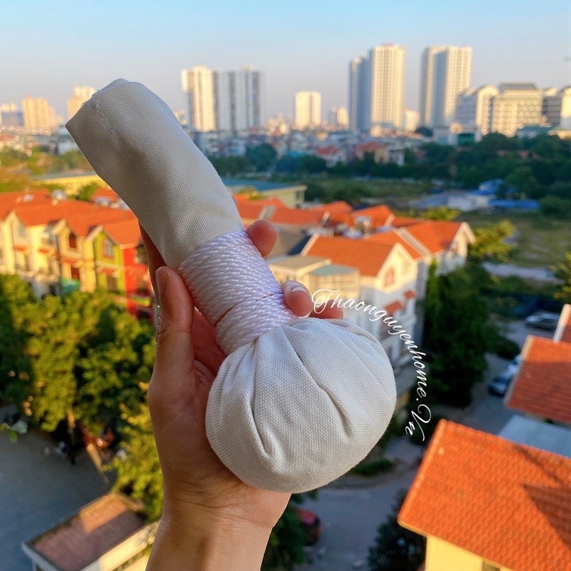 Cây muối thảo dược chườm mắt cổ vai gáy Thảo Nguyên Home