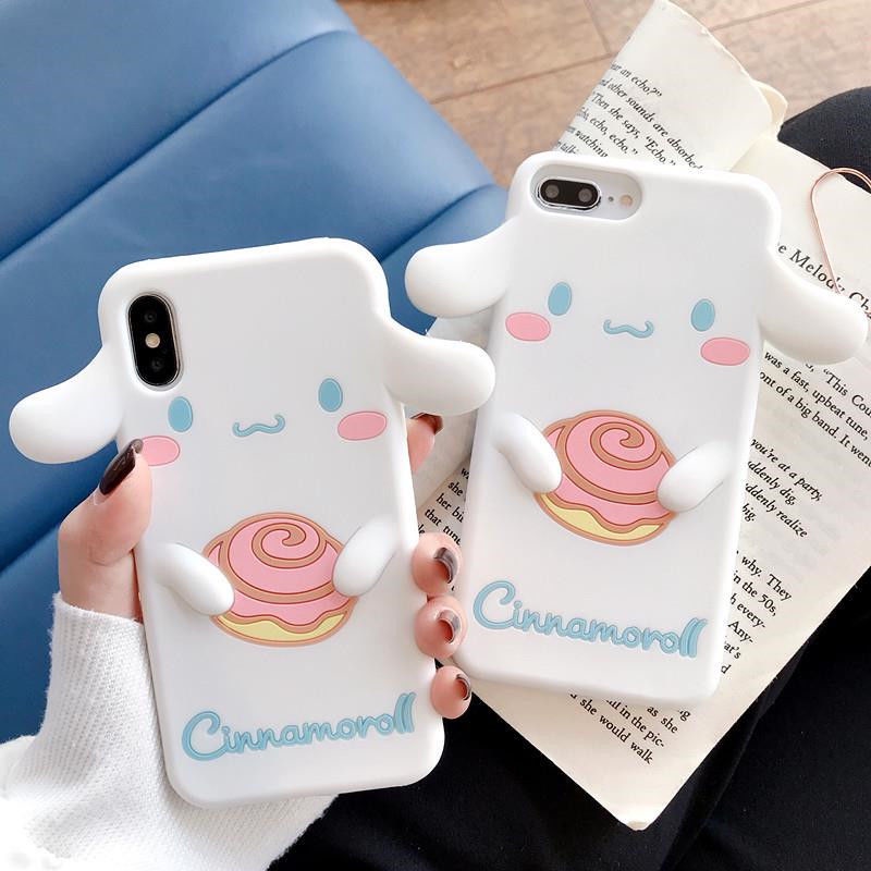 Phim hoạt hình dễ thương cinnamoroll dog silicone case iphone 14 13 12 11 pro max 12mini 13mini x xs max xr 7 8 6 6s plus vỏ cao su mềm