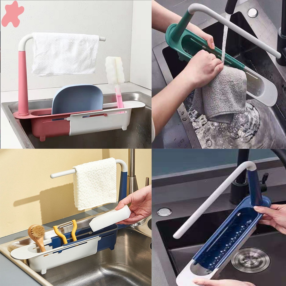 ★★★ 1 Giá Đựng Đồ Dùng Nhà Bếp Có Thể Thu Gọn Tiện Dụng