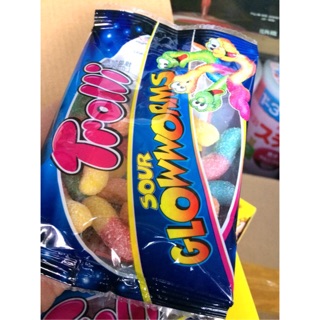 3 Túi Kẹo Dẻo Trolli Sour Glow Worms 45g