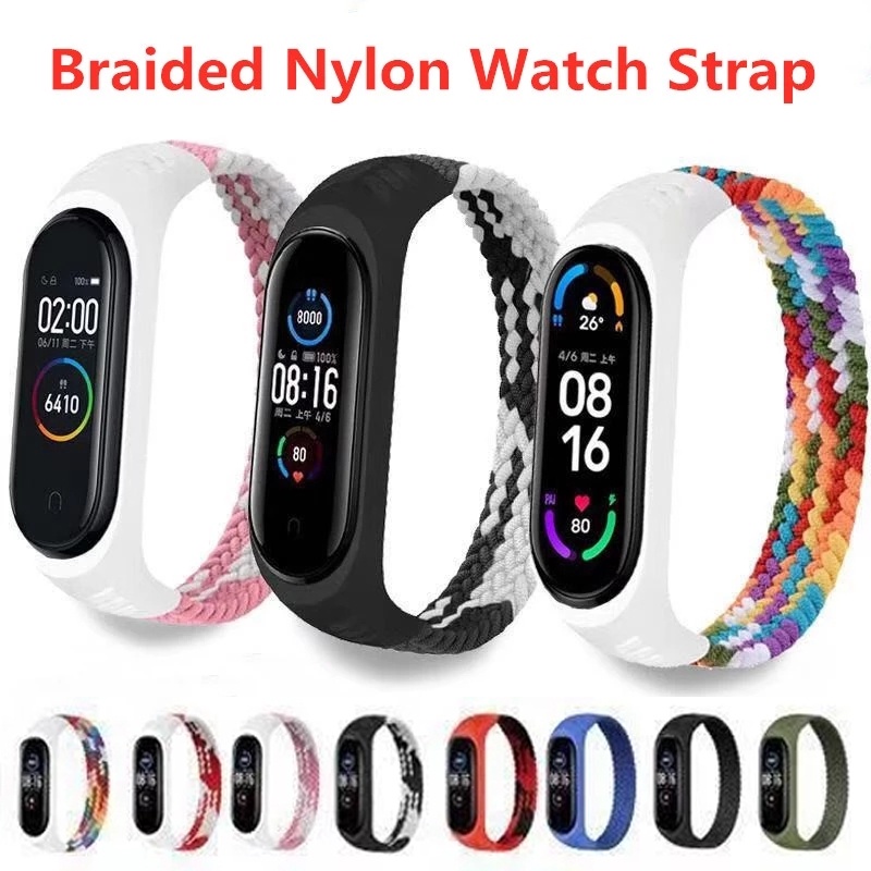 Dây Đeo Thay Thế Chất Liệu Nylon Cho Xiaomi Mi Band 7 / 6 / 5 Xiaomi Mi Band 7