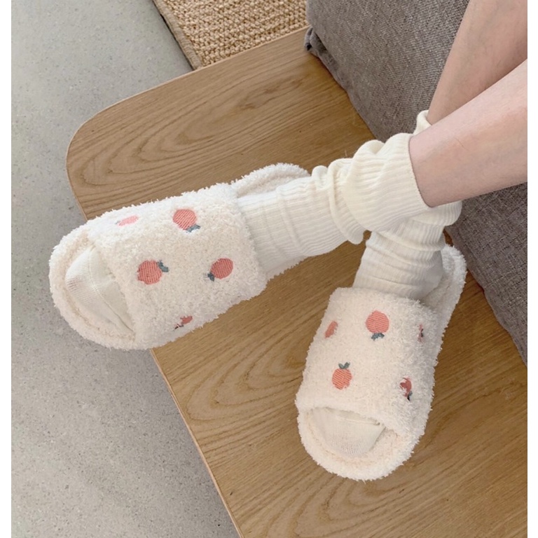 DÉP BÔNG TRÁI ĐÀO MINI 🍑