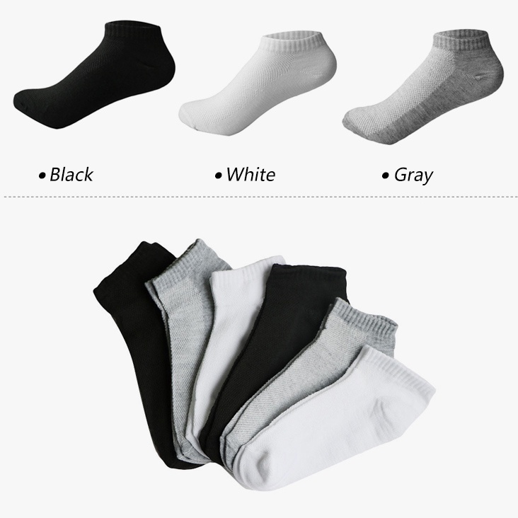 Đôi tất lưới cotton mềm mại siêu mỏng thoáng khí chống trượt cho nam