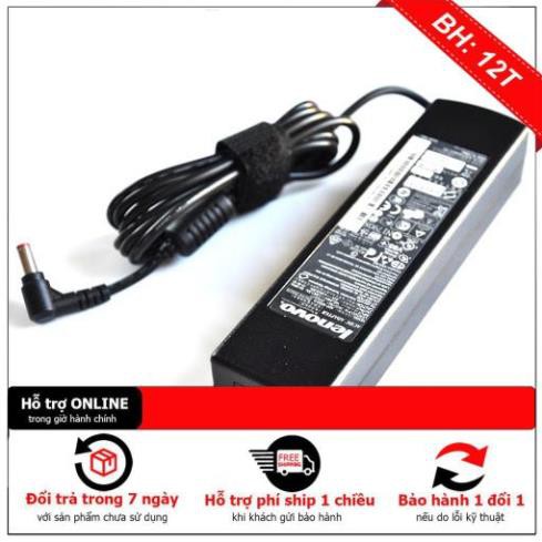 Sạc Adapter Lenovo 20V - 4.5A thân dài đầu thường - Kèm dây nguồn - NEW