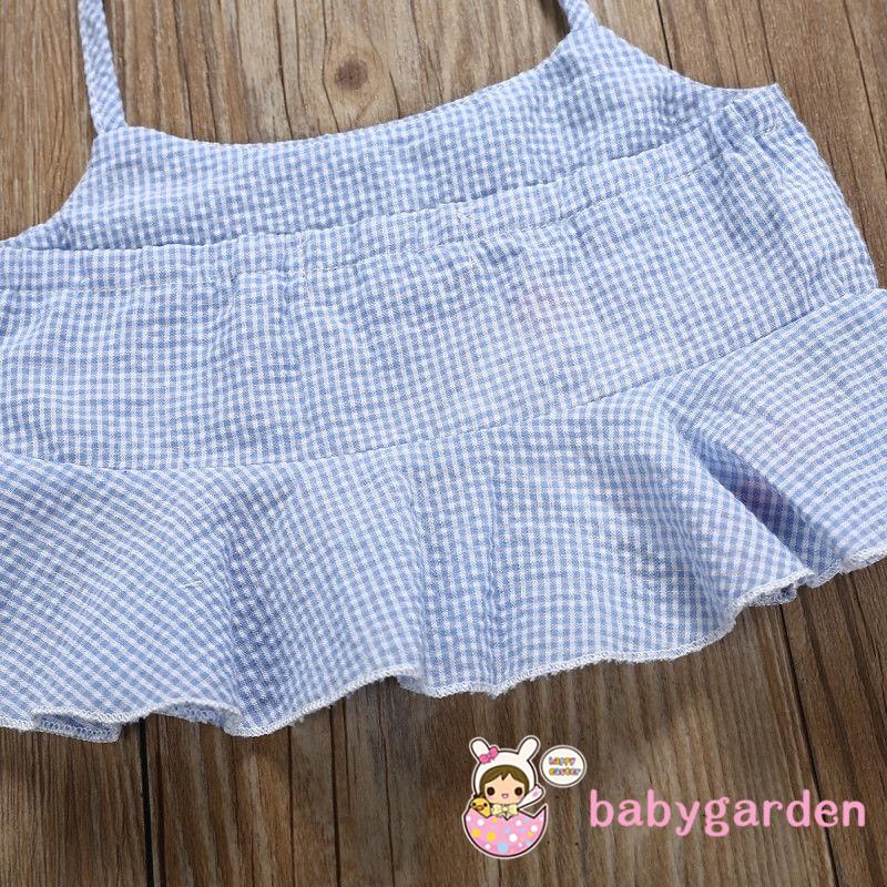 Áo lửng và quần ống loe dễ thương cho bé