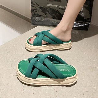 Dép Quai Chéo Đế Dày Phong Cách La Mã Thời Trang Mùa Hè Hàng Mới 2022