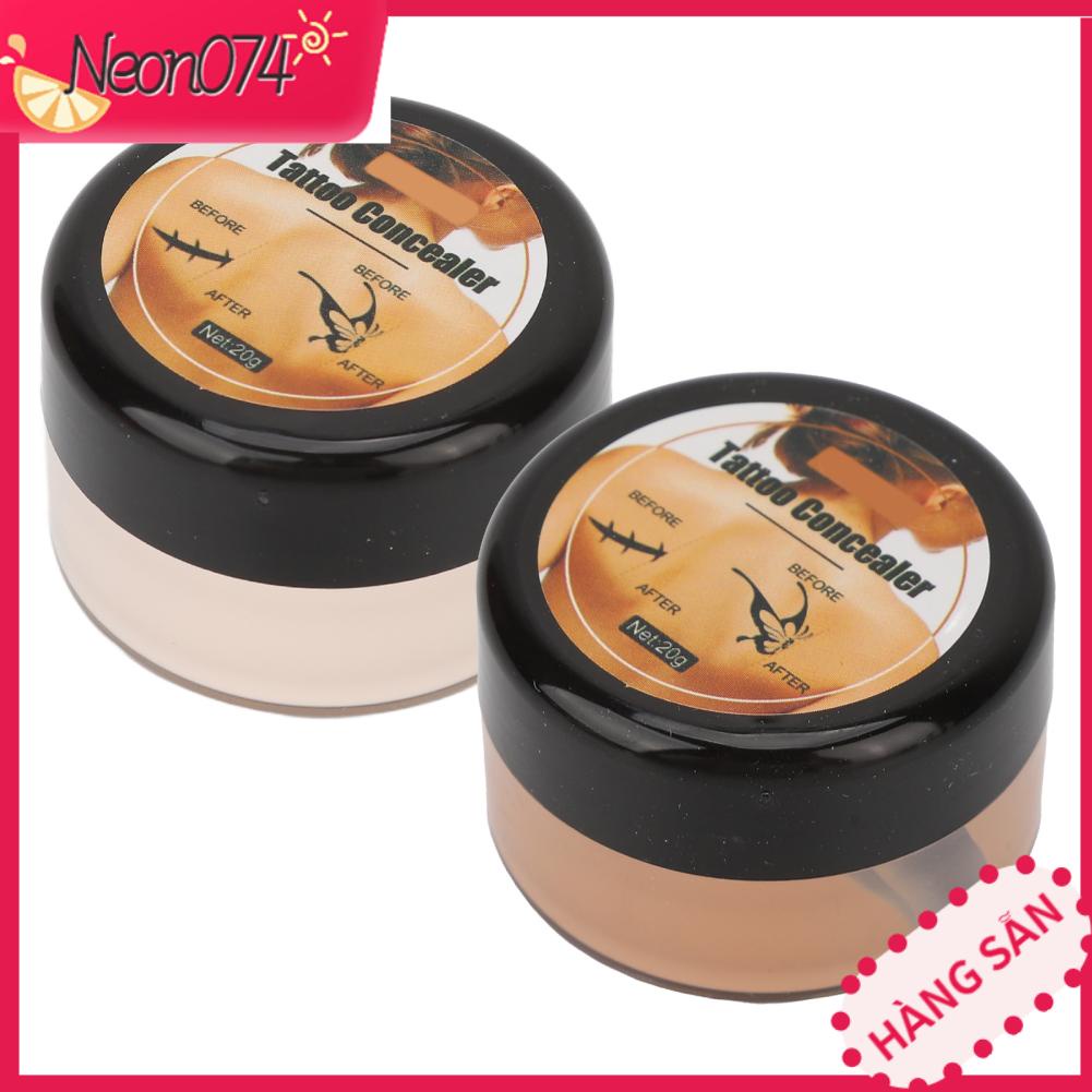 Neon074 Kem Che Khuyết Điểm Hình Xăm Di Động Không Thấm Nước Trang Da Vết Sẹo Đốm Thâm Cho Nam Nữ 0.7oz