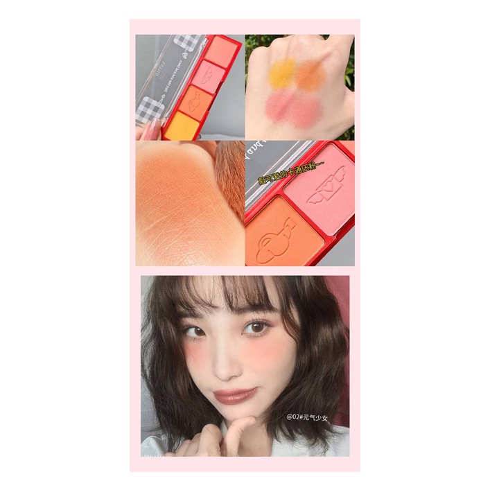 [Hàng mới về] Bảng phấn má hồng Gella's 3 màu sắc tố cao hợp thời trang | BigBuy360 - bigbuy360.vn