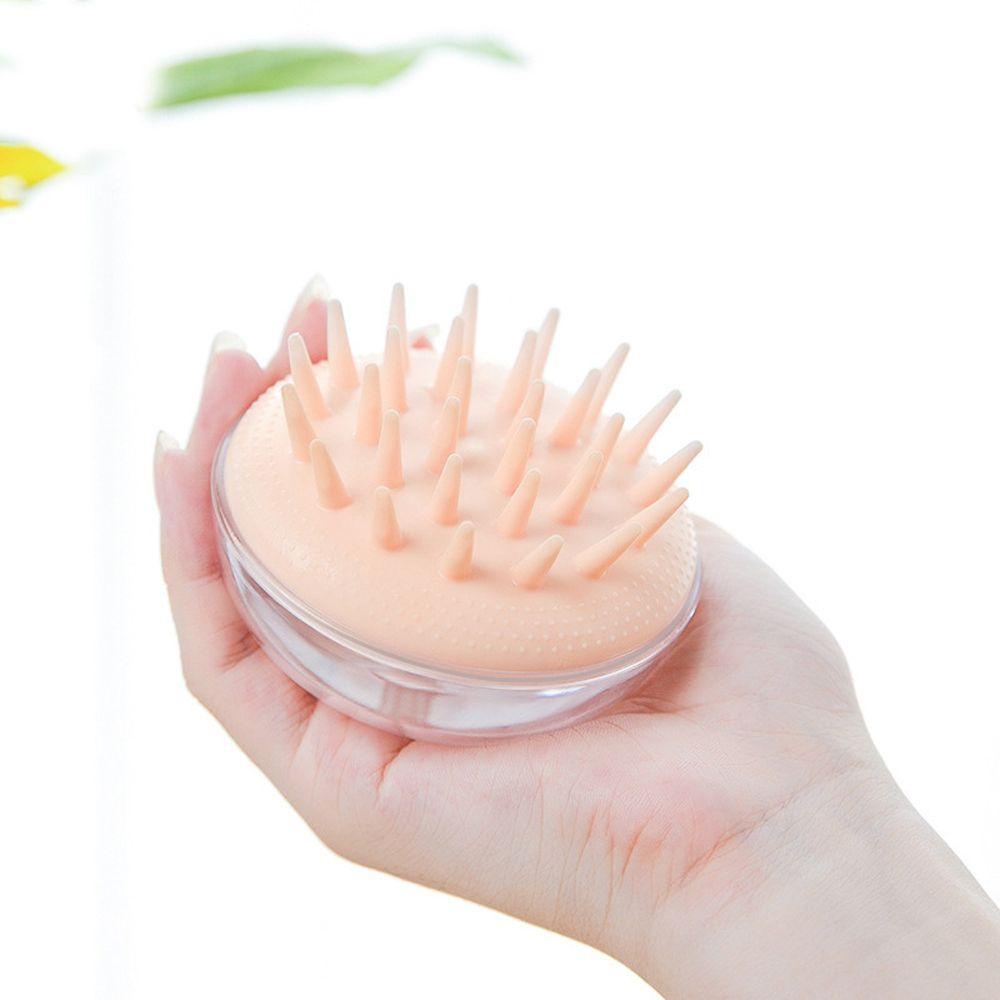 Bàn Chải Tắm Massage Da Đầu Bằng Silicon Mềm Cho Nữ