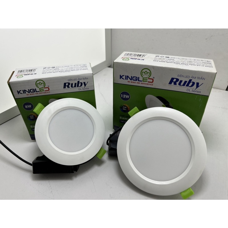 Đèn led âm trần 8W D90,Kingled RUBY DL Series, Công suất 6w 8w 12w.