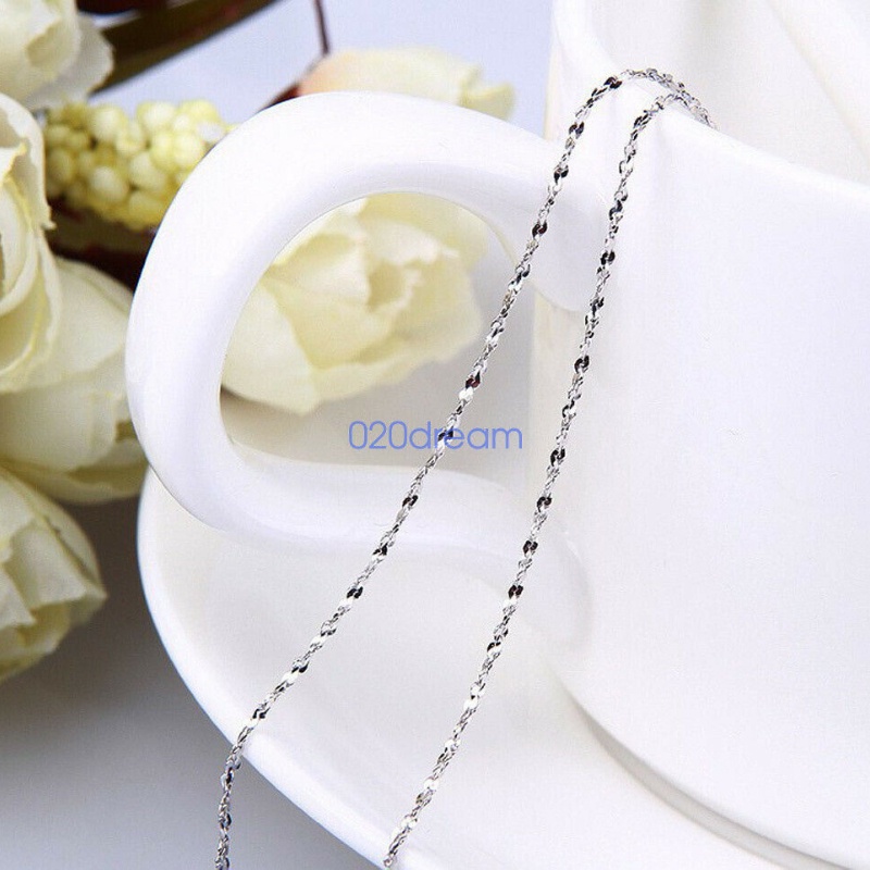 【Còn hàng】 100% Dây chuyền bạc 925 Chuỗi vòng cổ Ngôi sao Dát mỏng Ý Tất cả các kích cỡ Món quà dành cho phụ nữ