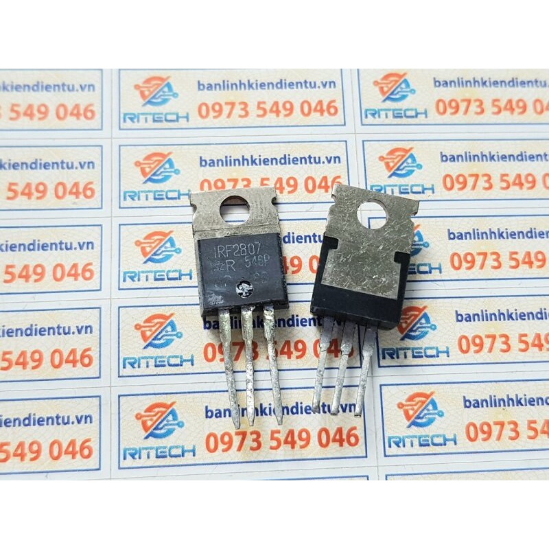 [Combo 10 chiếc] IRF2807 Mosfet kênh N 82A 75V TO-220 (Tháo máy)