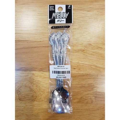 Set 3 thìa inox ăn kem Hàng Nhật