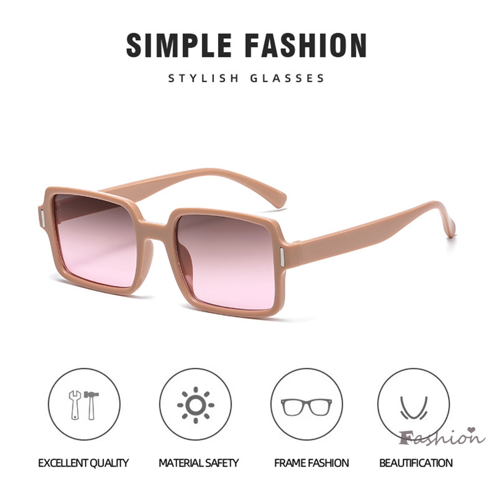 Kính Mát Gọng Chữ Nhật Siêu Nhẹ Chống Nắng Thời Trang Cho Nam Và Nữ