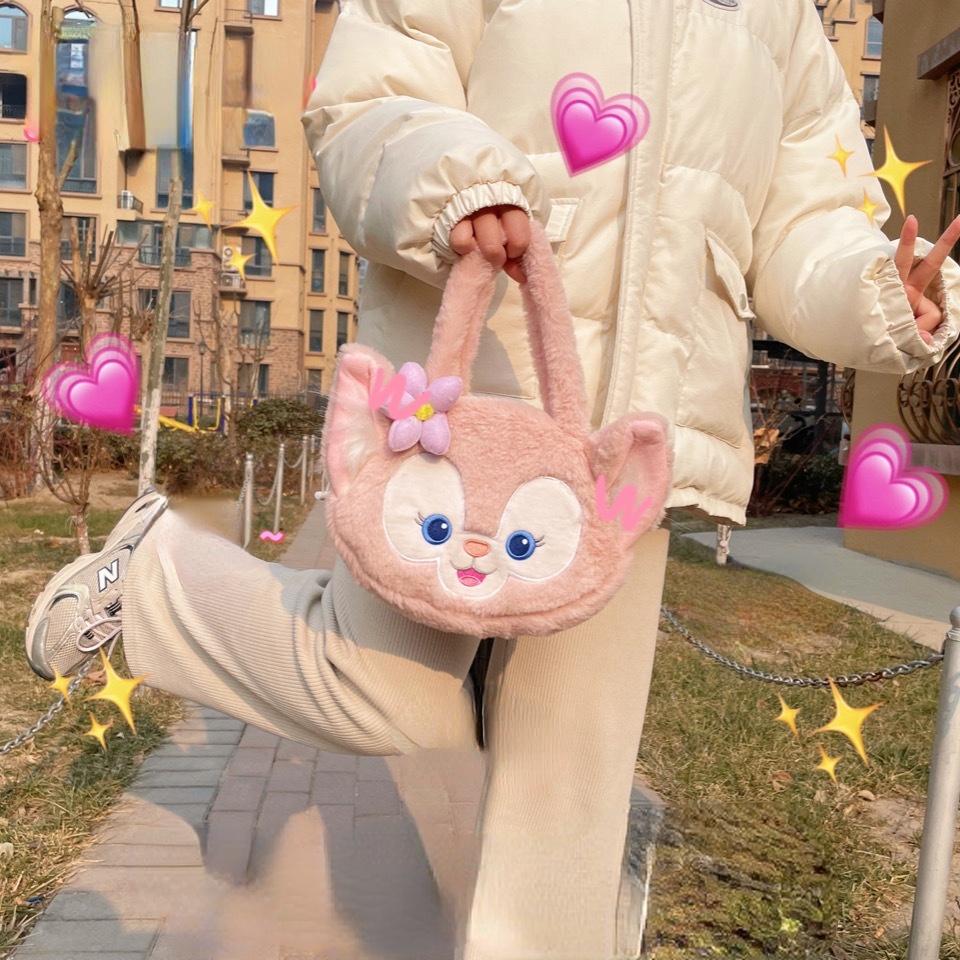 Túi xách hình búp bê hoạt hình nhồi bông phong cách Lolita đáng yêu