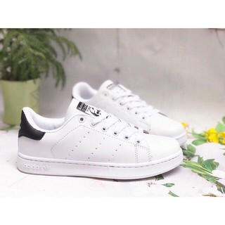 Giày thể thao nam nữ Stansmith trăng gót đen - Sneakers Việt