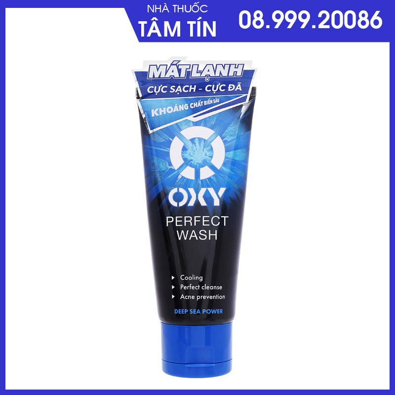 Kem sữa rửa mặt Oxy 100g | 50g Perfect Deep Wash Oil Control White Complete Total anti-acne Prime Multi Action ngừa mụn